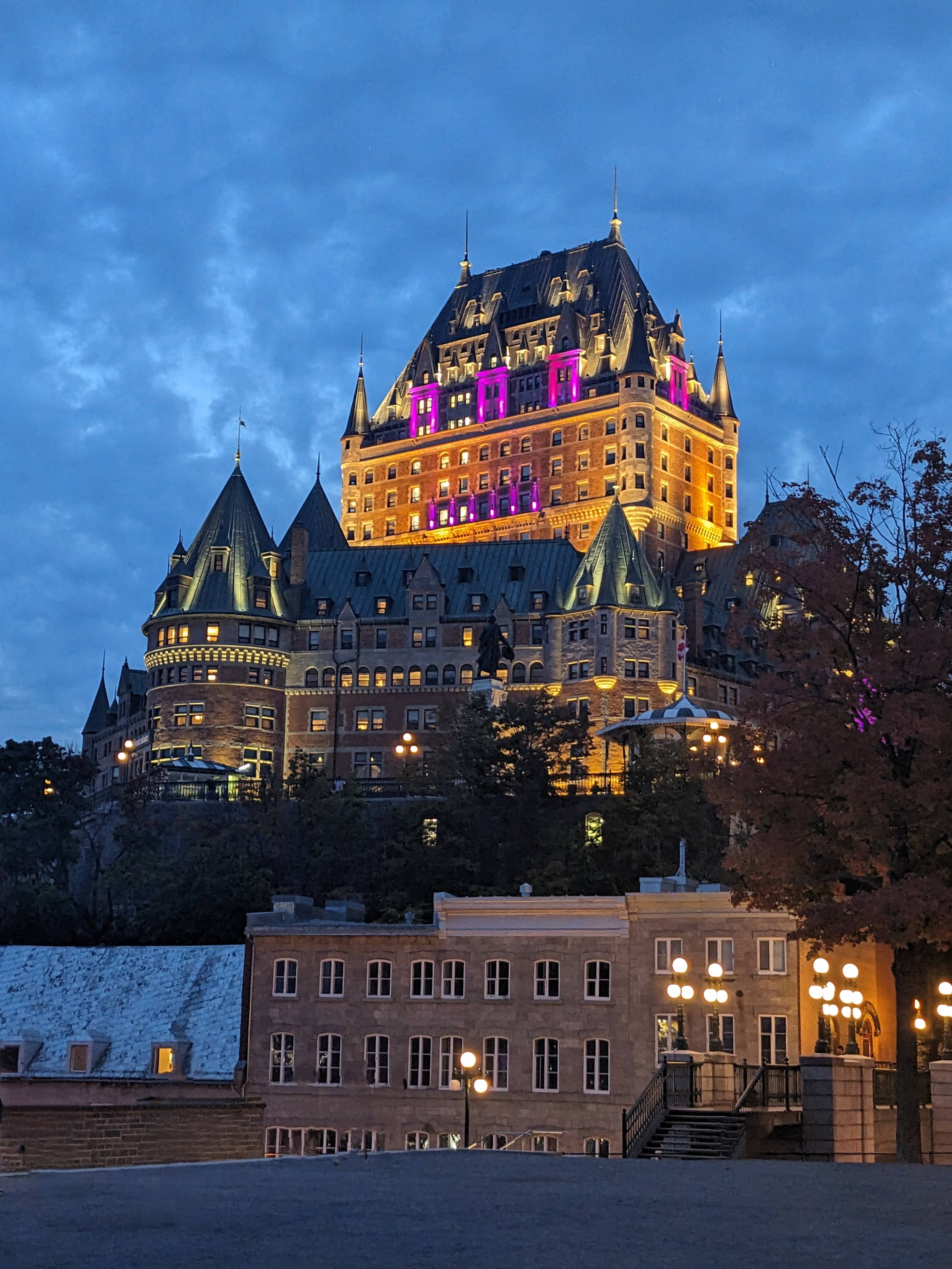 Le Chateau Frontenac from below